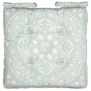 B&M Luxury Seat Pad - Green Floral Print 1 B&M Luxury Seat Pad - Green Floral Print