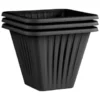 Square Planter 3pk - Black